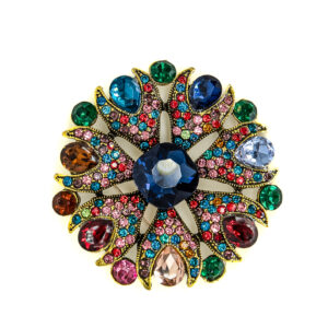 Multicolor bloem speldbroche